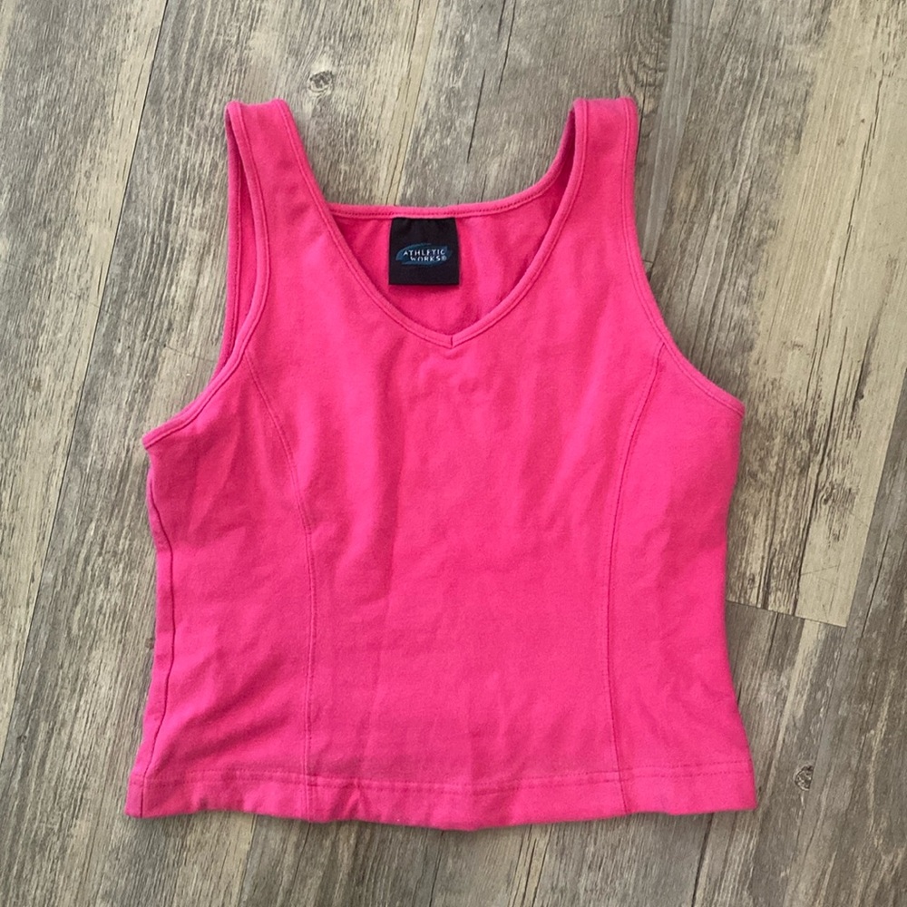Pink workout tank
